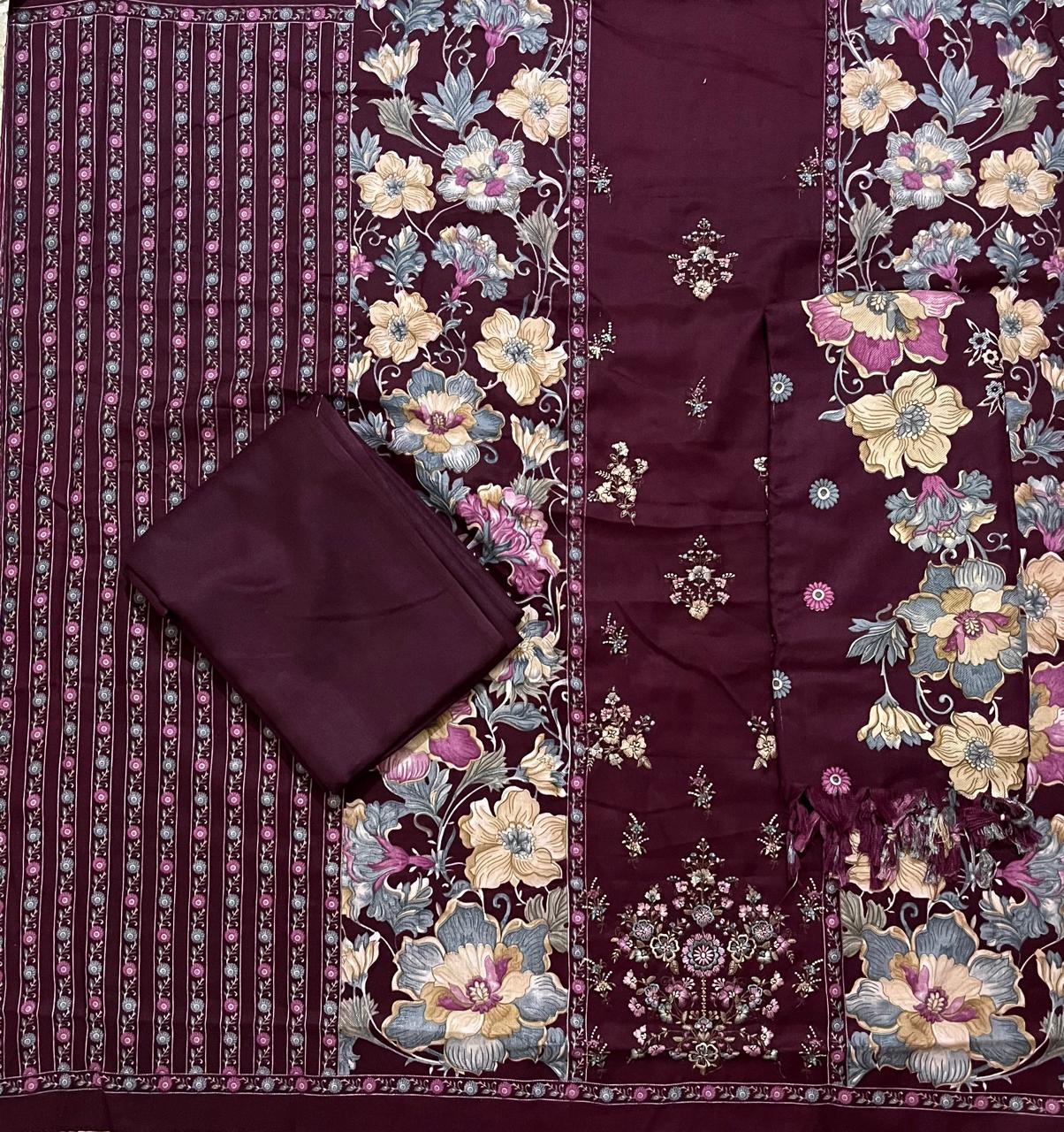 ₹845! Jiafashion Pashmina Embroided Materials