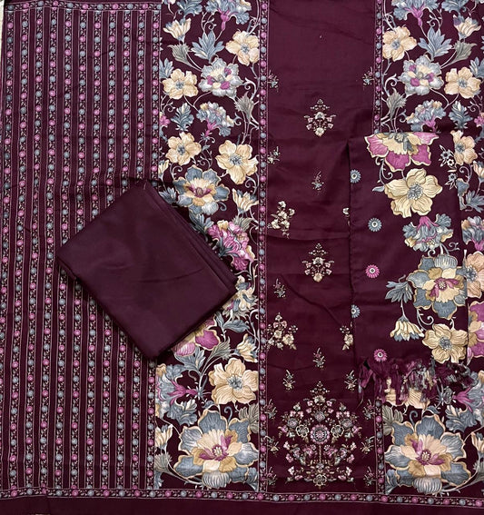 ₹845! Jiafashion Pashmina Embroided Materials