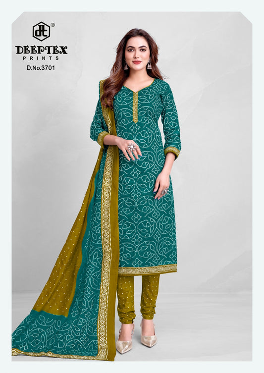 ₹549! Deeptex Bandhani Cotton Dress Materials