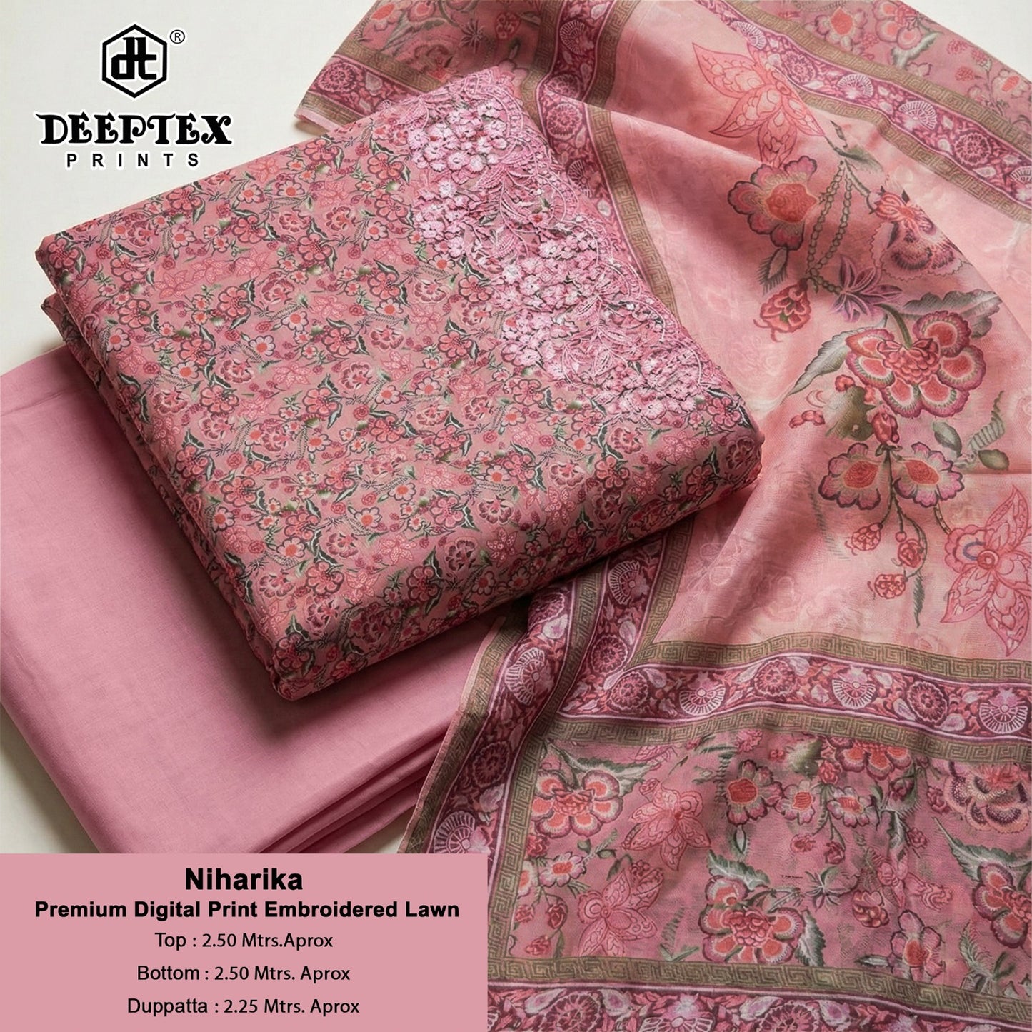 ₹1099! Jiafashion Premium Embroidery Lawn Suits