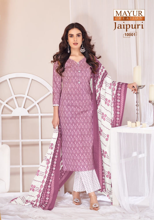 ₹549! Jiafashion jaipuri cotton dress materials