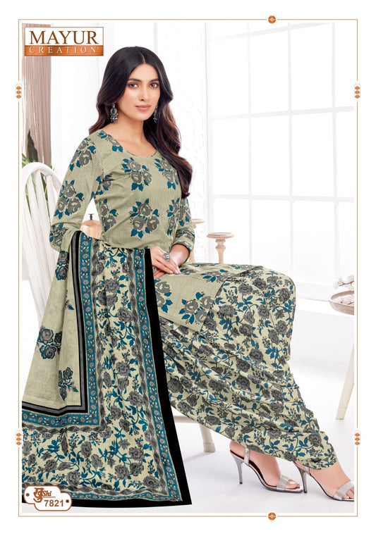₹525! Mayur cotton printed dress materials