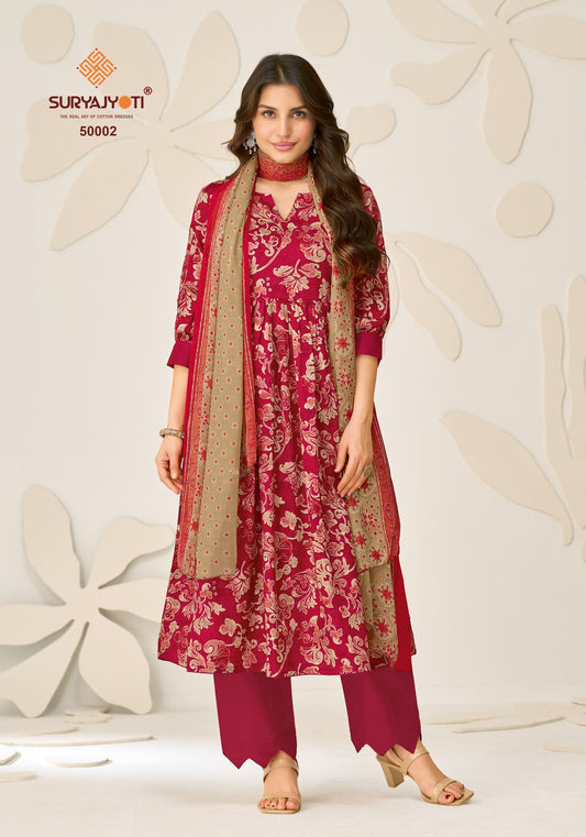 ₹749! Suryajyoti Cotton Designer Printed Suits