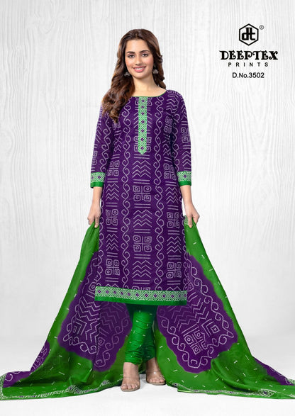 ₹525! Deeptex bandhani cotton printed dress materials