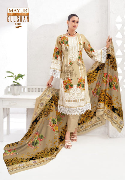 ₹599! Jiafashion lawn Karachi Cotton Dress Materials