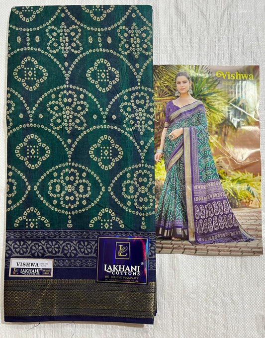 ₹699! Jiafashion Bandhej Cotton Printed Sarees