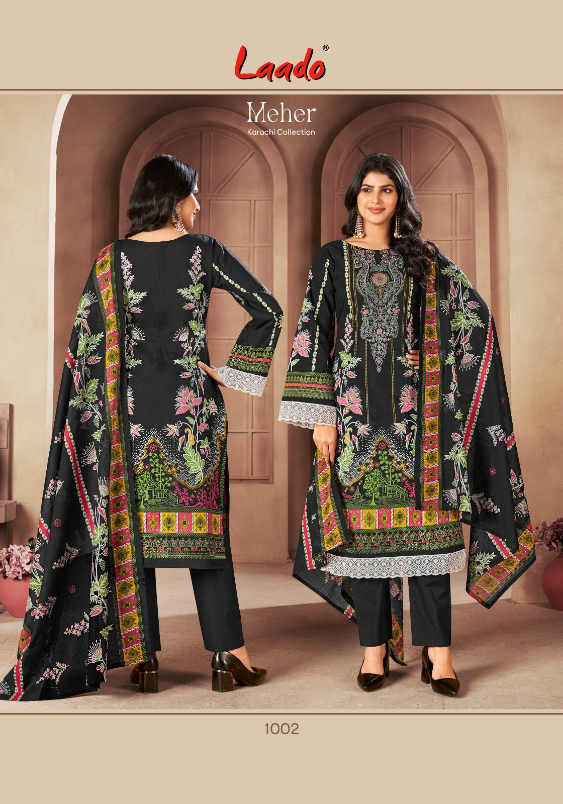 ₹549! Jiafashion karachi cotton dress materials