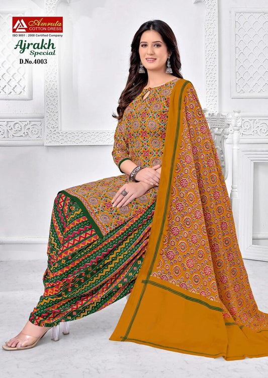 ₹499! Jiafashion ajrakh cotton dress materials