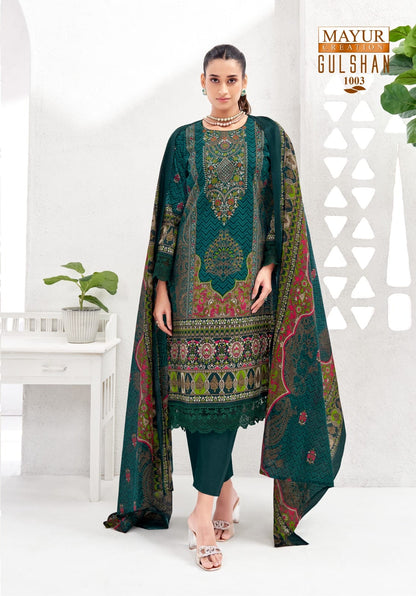₹599! Jiafashion lawn Karachi Cotton Dress Materials