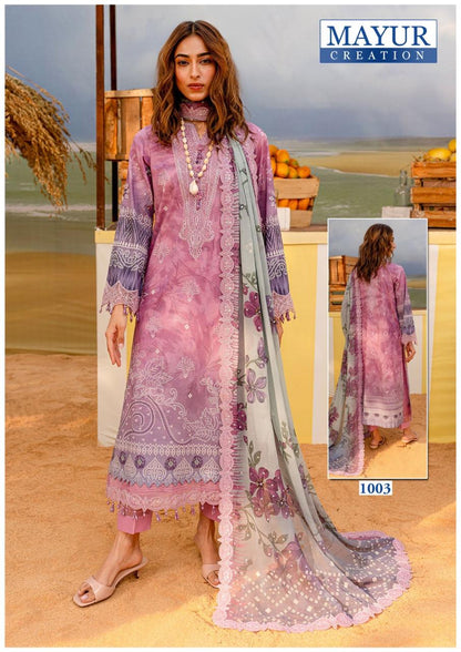 ₹599! Jiafashion Luxury Lawn Cotton  Dress Materials