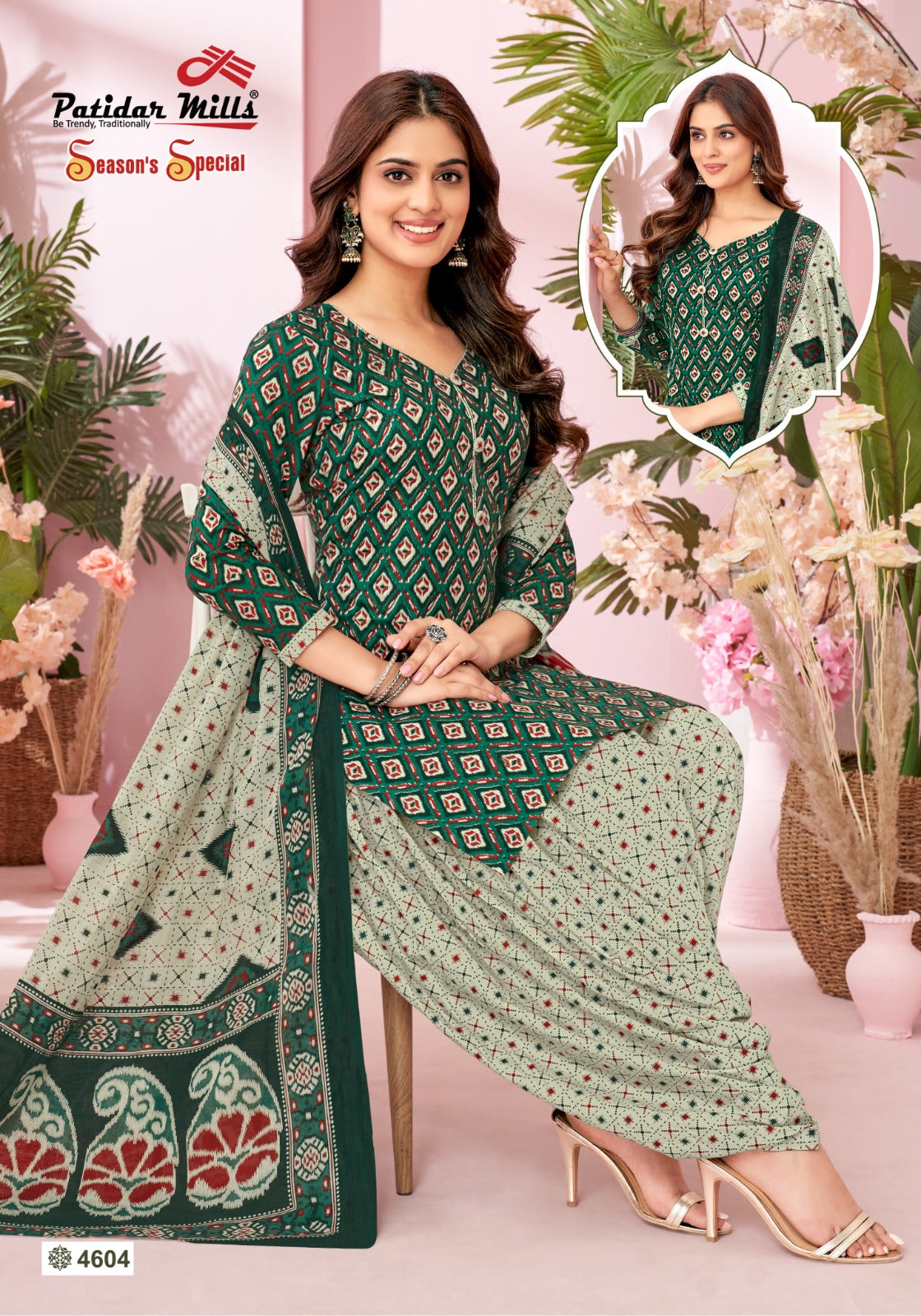 ₹525! Jiafashion printed Cotton Dress Materials