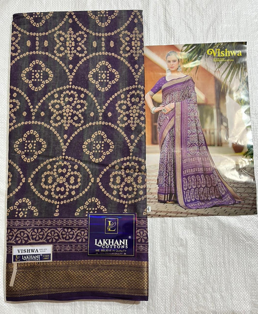 ₹699! Jiafashion Bandhej Cotton Printed Sarees