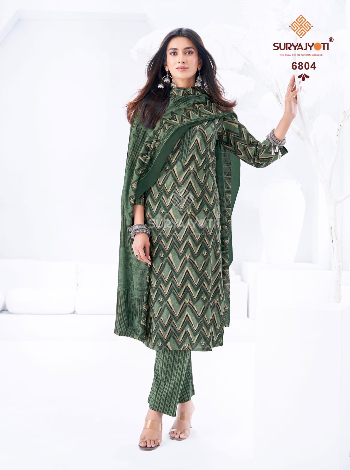 ₹599! Suryajyoti Trendy Cotton Dress Materials