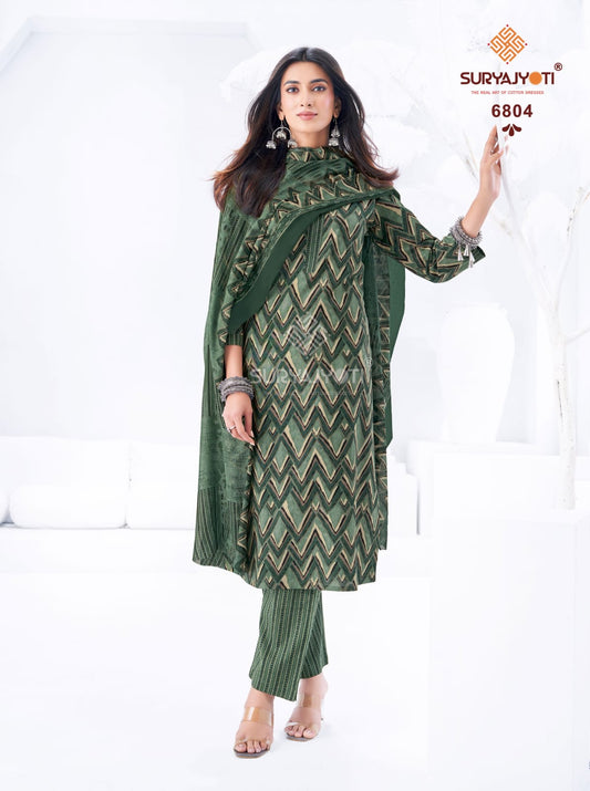 ₹599! Suryajyoti Trendy Cotton Dress Materials