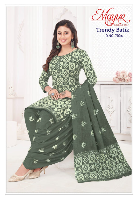 ₹525! Mayur trendy batik cotton dress materials