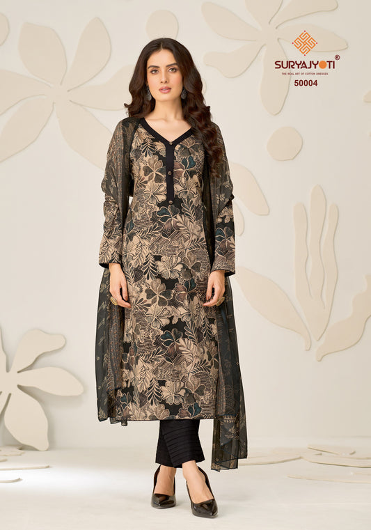 ₹749! Suryajyoti Cotton Designer Printed Suits