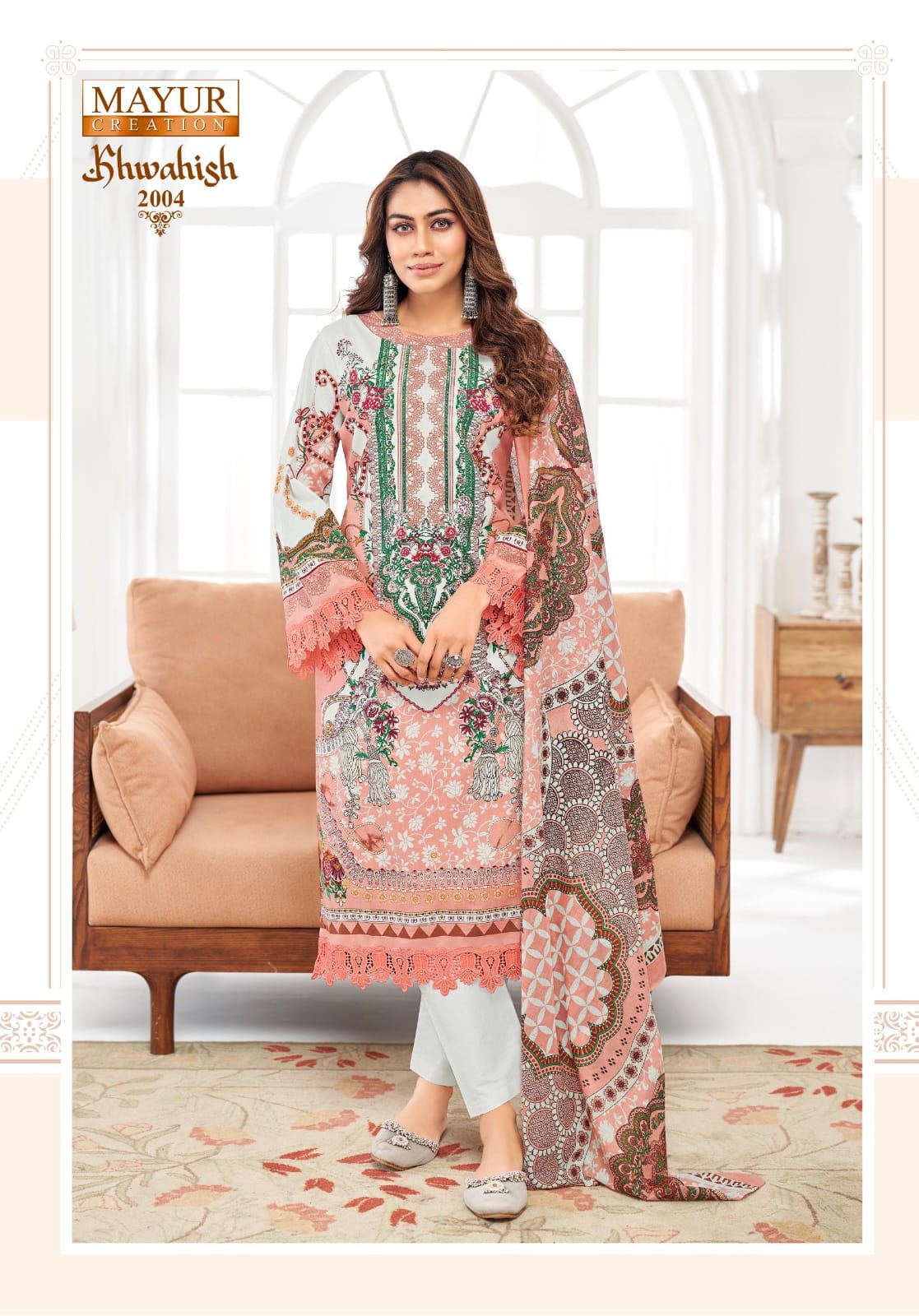 ₹599! Jiafashion Luxury Lawn Cotton  Dress Materials