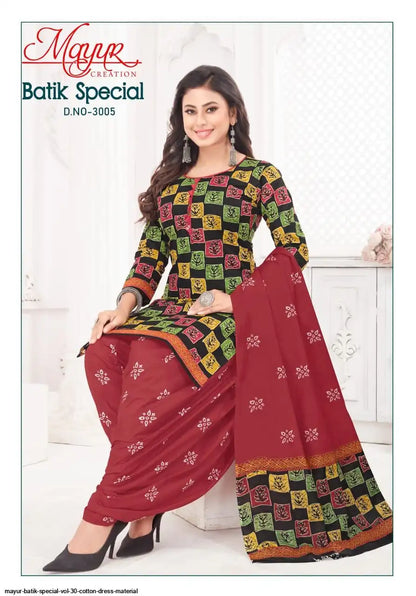 ₹570! Jiafashion batik cotton printed dress materials