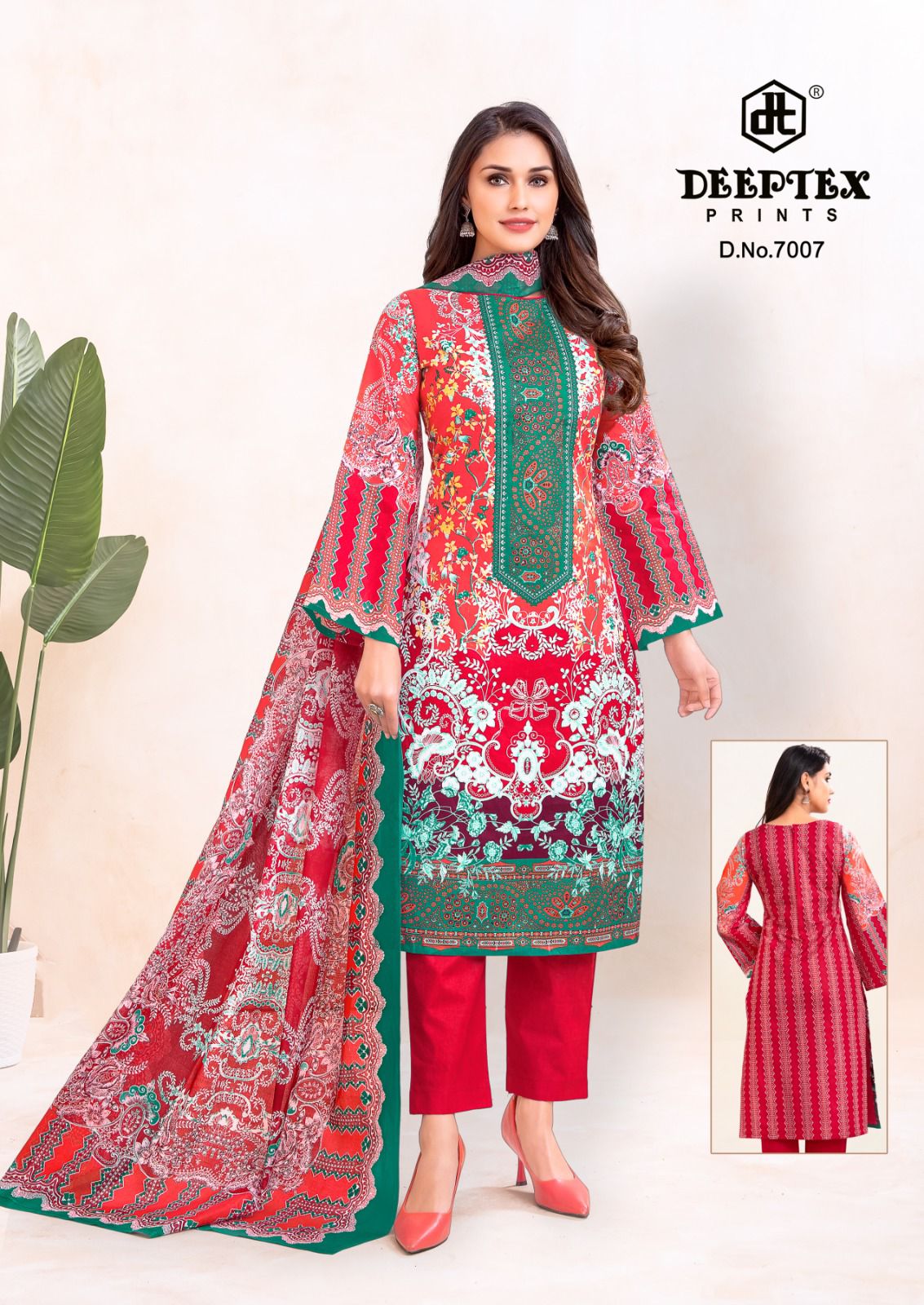 ₹599! Deeptex Karachi Cotton Dress Materials