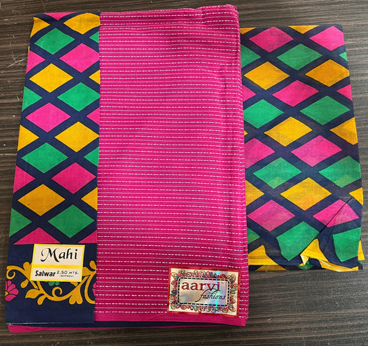 ₹599! Aarvi mahi cotton dress materials