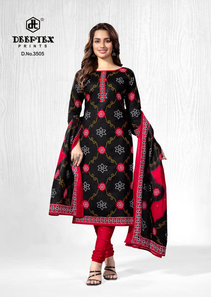 ₹525! Deeptex bandhani cotton printed dress materials
