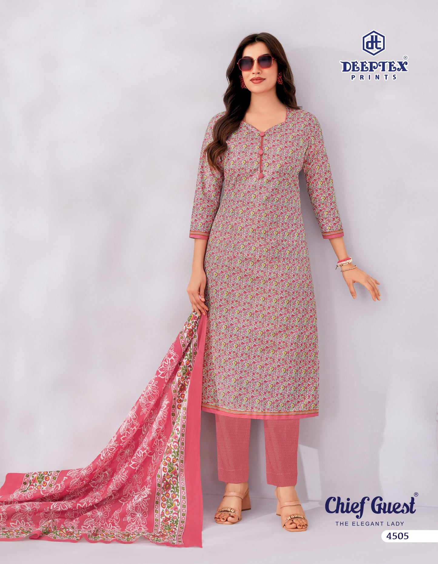 ₹625! Deeptex Cambric Cotton Dress Materials