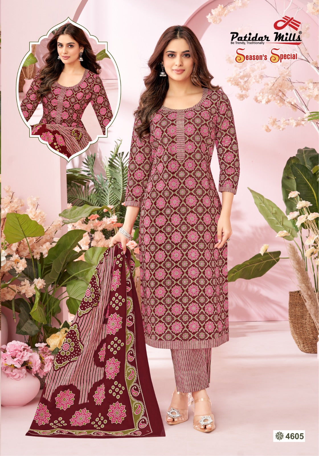₹525! Jiafashion printed Cotton Dress Materials