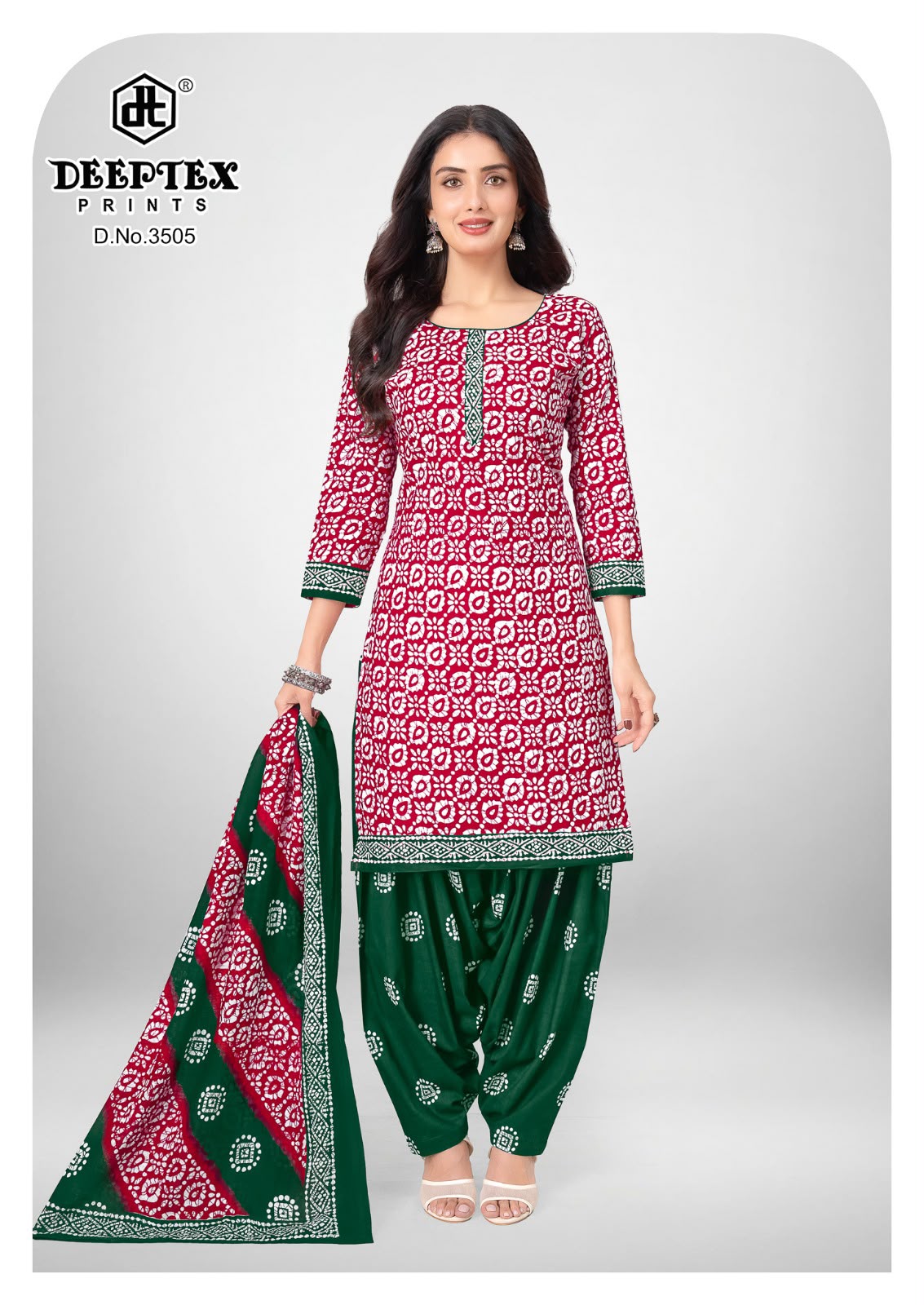 ₹549! Deeptex Batik Cotton Dress Materials