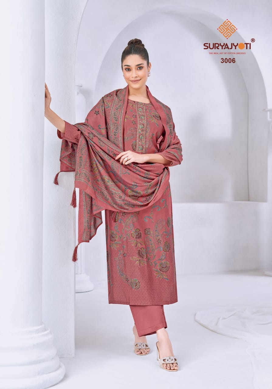 ₹1049! Suryajyoti designer silk dress materials
