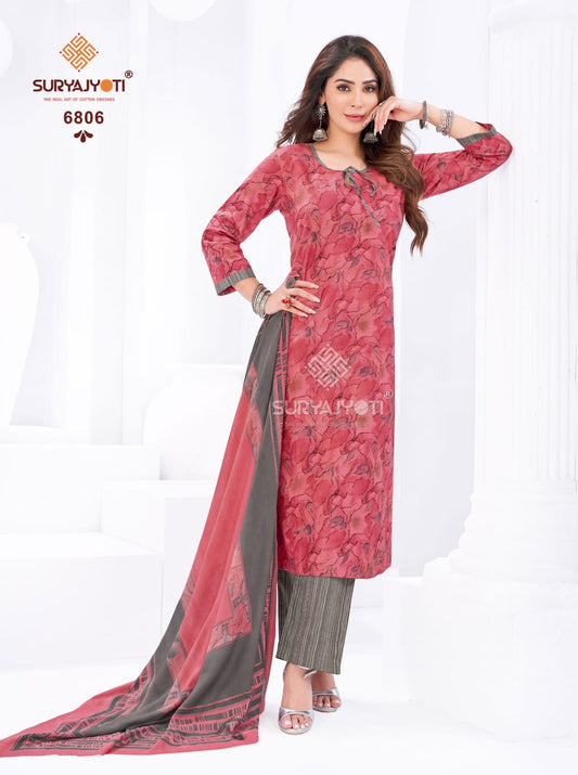 ₹599! Suryajyoti Trendy Cotton Dress Materials