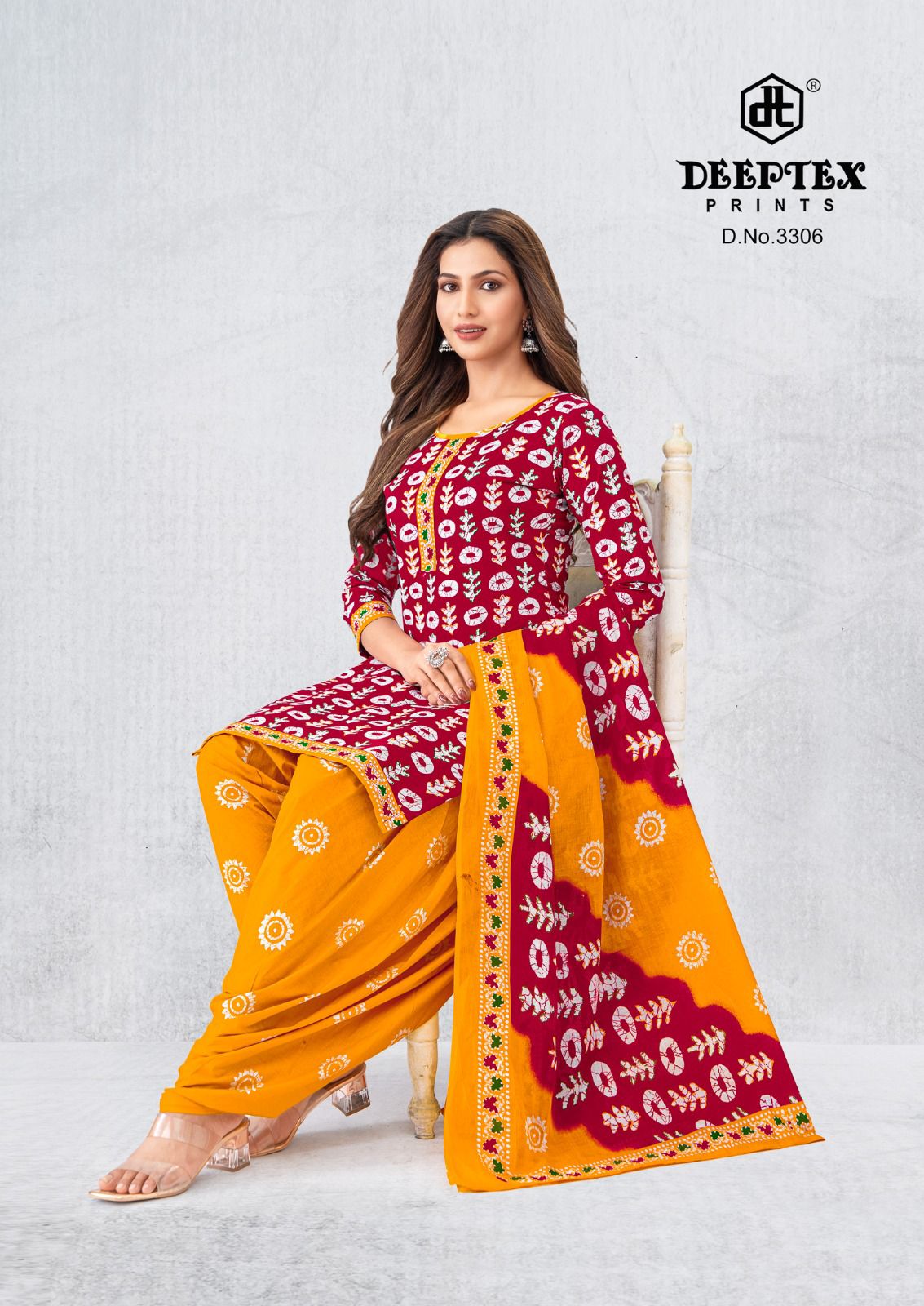 ₹575! Deeptex Batik Cotton Printed Suits