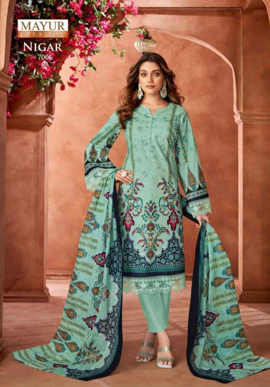 ₹549! Jiafashion karachi cotton printed dress materials
