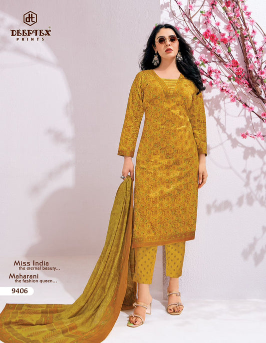 ₹525! Deeptex cotton printed dress materials