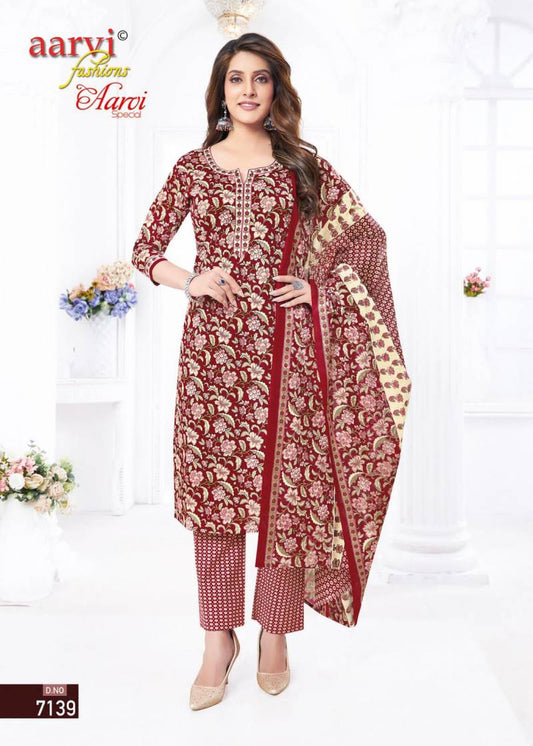 ₹549! Aarvi special cotton dress materials