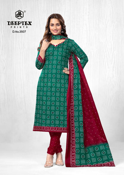 ₹525! Deeptex bandhani cotton printed dress materials