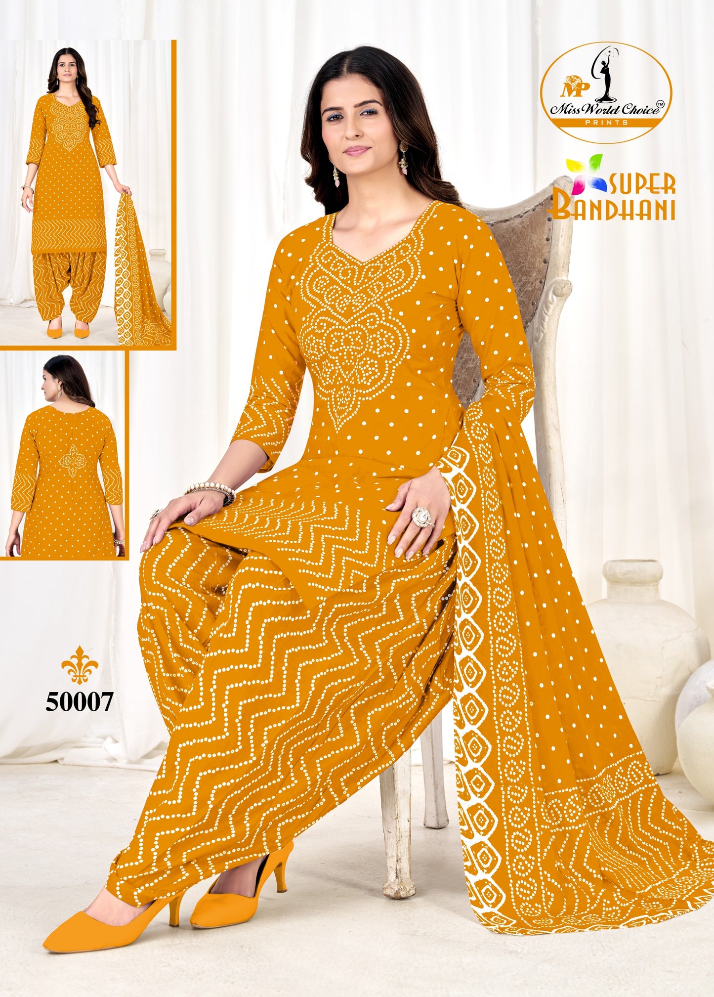 ₹525! Jiafashion Cotton Bandhani Materials