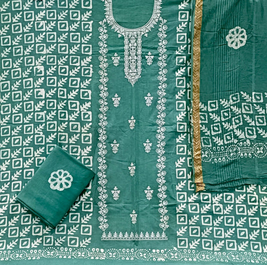 ₹699! JIAFASHION KARACHI BATIK COTTON DRESS MATERIALS