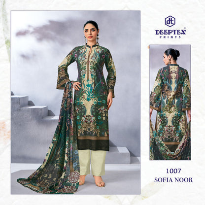 ₹1049! Deeptex Digital Lawn Cotton Dress Materials