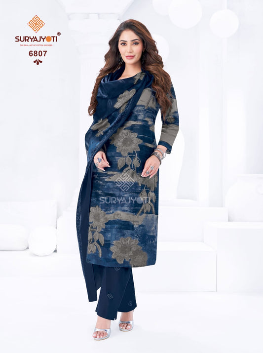 ₹599! Suryajyoti Trendy Cotton Dress Materials