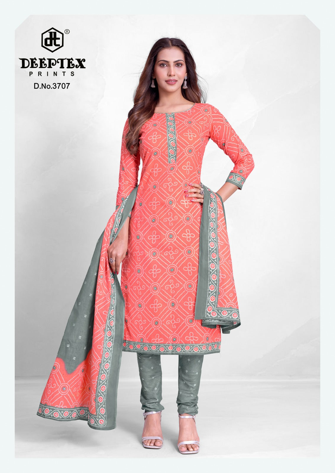 ₹549! Deeptex Bandhani Cotton Dress Materials