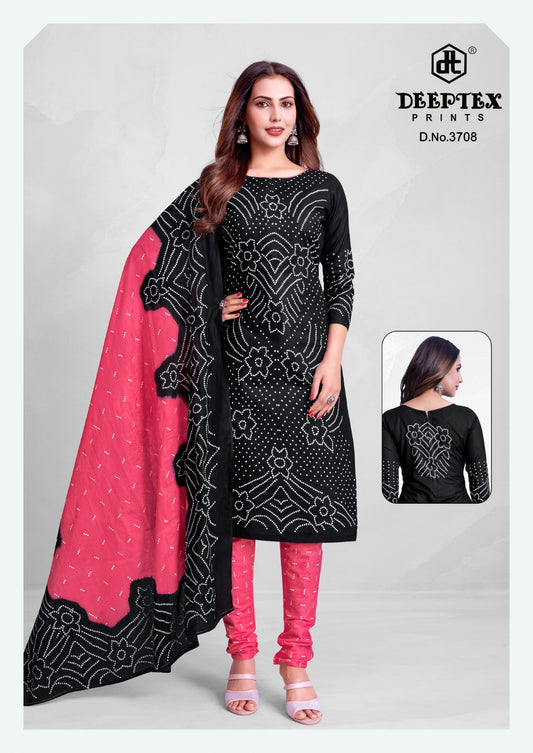 ₹549! Deeptex Bandhani Cotton Dress Materials