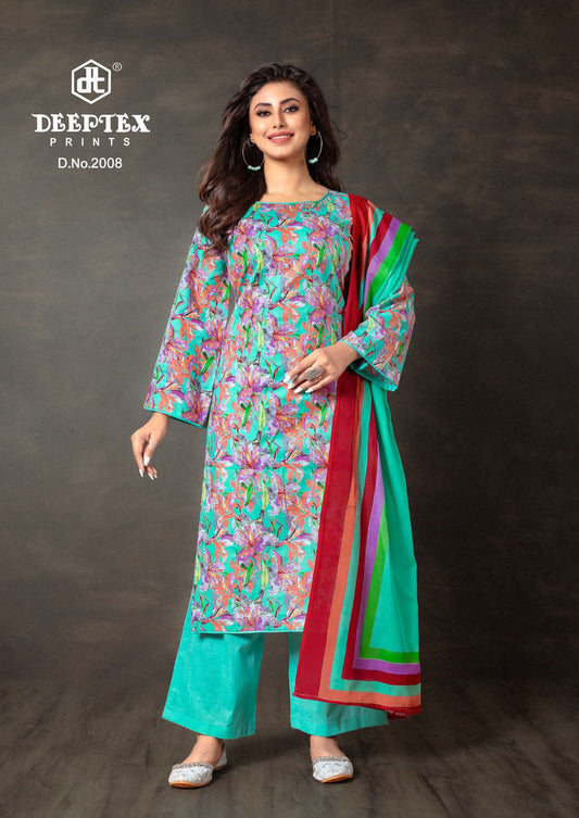 ₹ 599! Deeptex Lawn Cotton Dress Materials