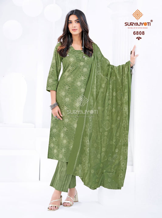 ₹599! Suryajyoti Trendy Cotton Dress Materials