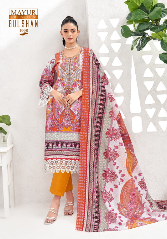 ₹599! Jiafashion lawn Karachi Cotton Dress Materials