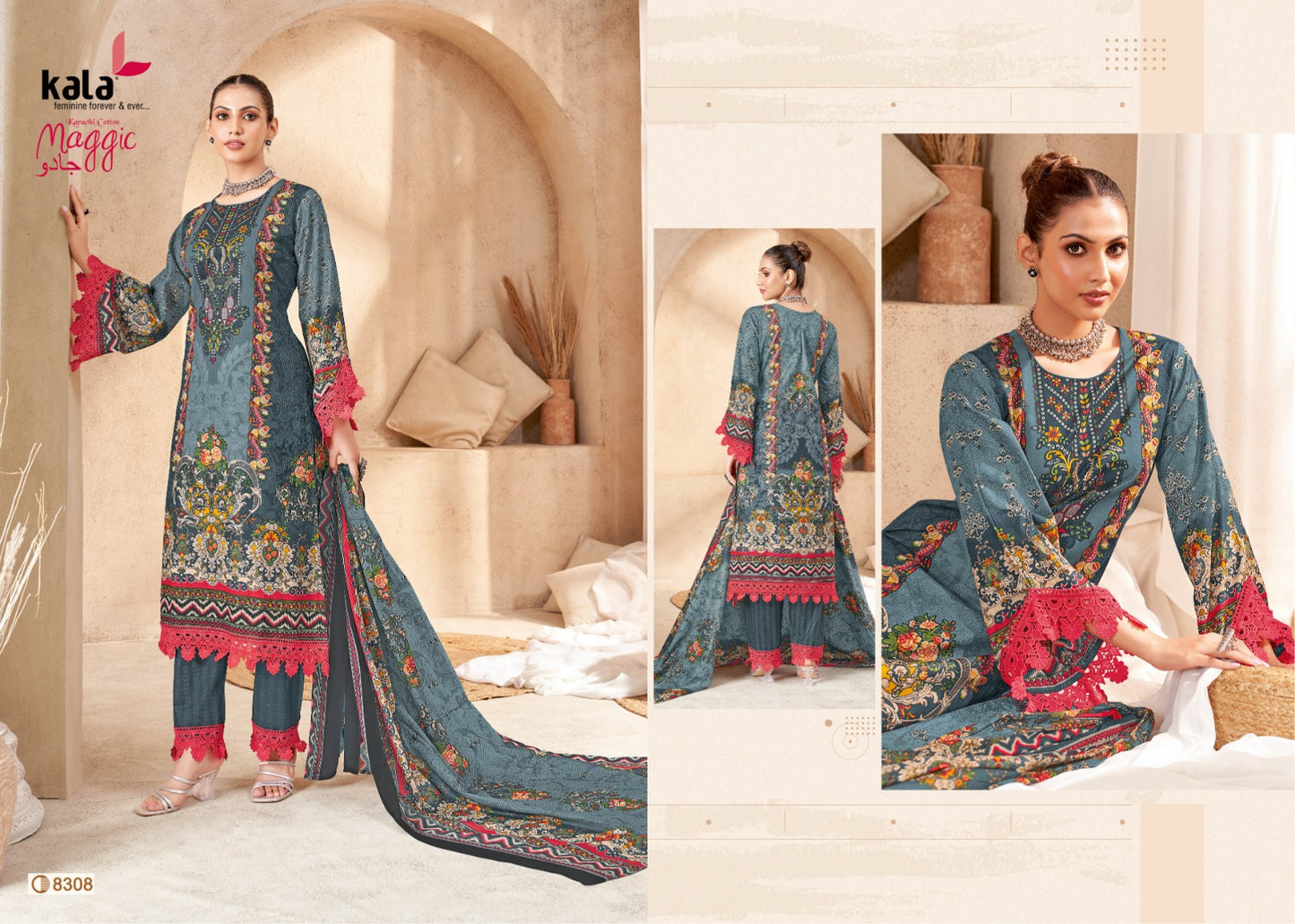 ₹549! Jiafashion Pakistani cotton dress materials