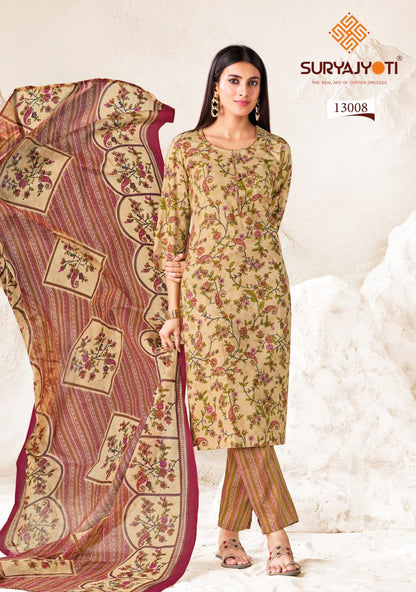 ₹670! Suryajyoti jaipuri cotton printed dress materials