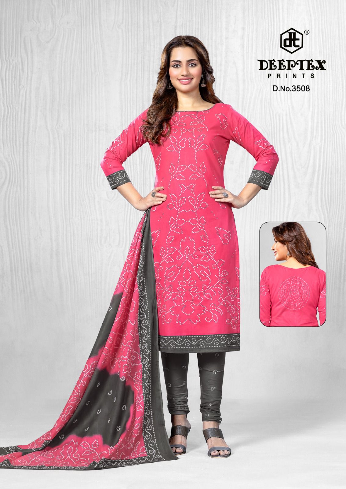₹525! Deeptex bandhani cotton printed dress materials