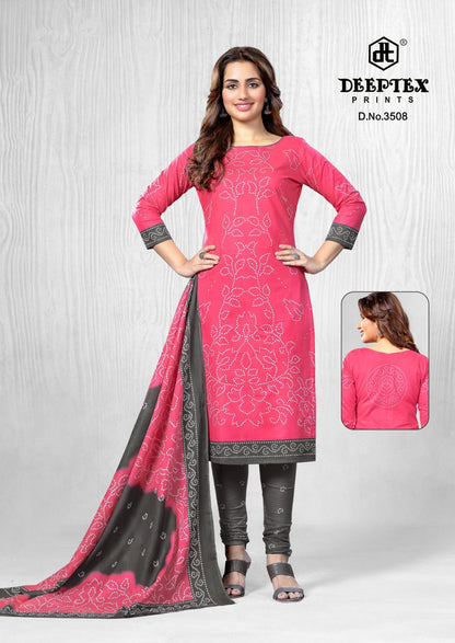 ₹525! Deeptex bandhani cotton printed dress materials