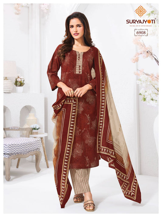 ₹599! Suryajyoti Trendy Cotton Suits