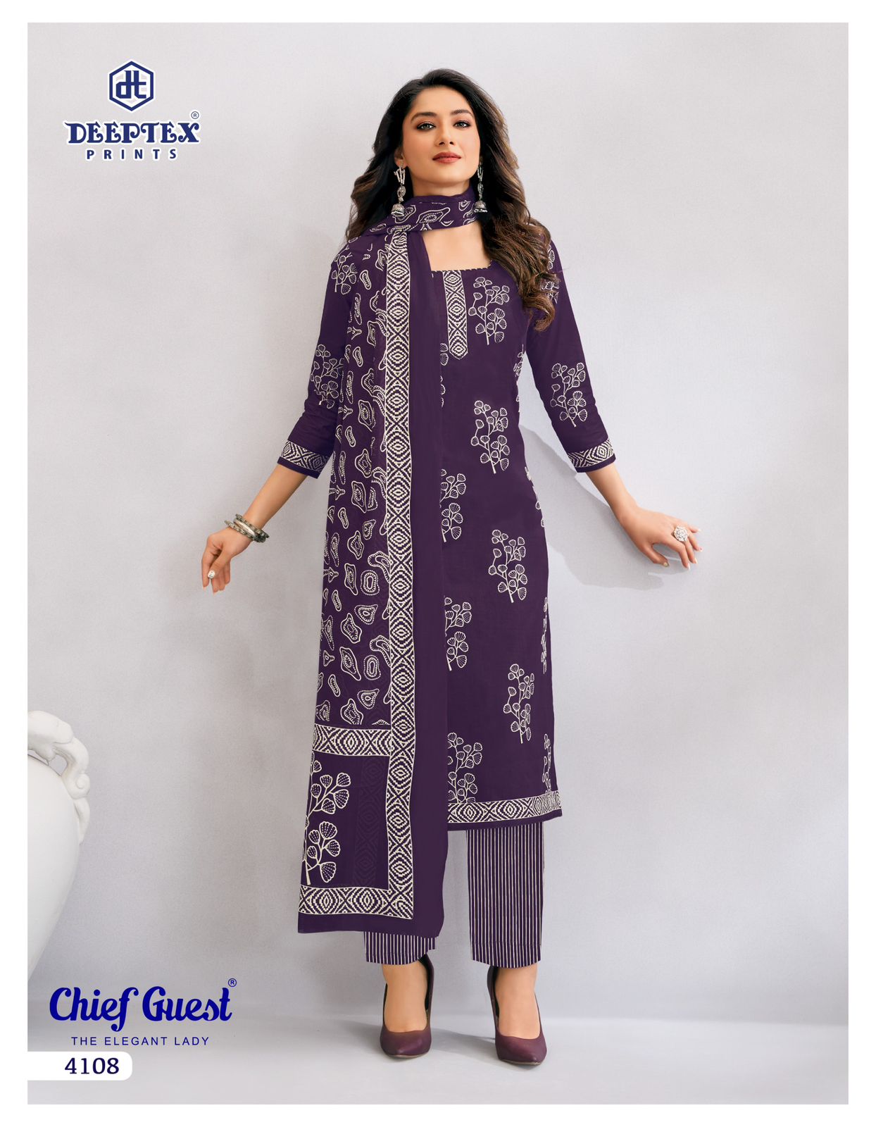 ₹599! Deeptex cambric cottn printed dress materials